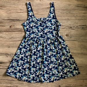 one clothing Dresses - Blue Floral Sundress - One Clothing one clothing Dresses - Blue Floral Sundress - One Clothing